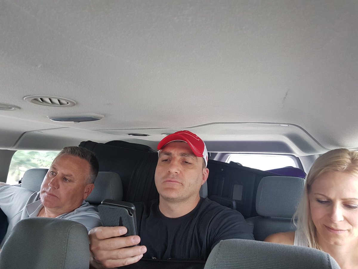 CraigRoss77's tweet photo. Crammed 10 Top 100-ers in the van on the way to the to the hotel #sardinestyle #gettingthirsty @konaugustson @robcranny https://t.co/Y0sy2cbvZu