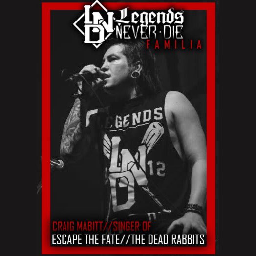 LNDxFAMILIA. Support the homie <a href="/craigmabbitt/">C. Rabbitt</a> bands <a href="/EscapeTheFate/">EscapeTheFate</a> &amp; <a href="/DeadRabbitts/">Dead Rabbitts</a> 

#LNDxFAMILIA
