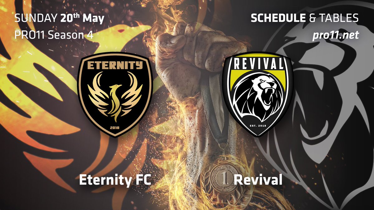Eternity_FIFA's tweet photo. ๐ Division 1 @Pro11net Day 12
๐ #Revival
๐
20/05/2018
โฐ 21h30
#FIFA18 #PROCLUB #CLUBPRO #ETERNITY #CPinfo #CPvideo @MCP_FR https://t.co/RAShhQyxy2