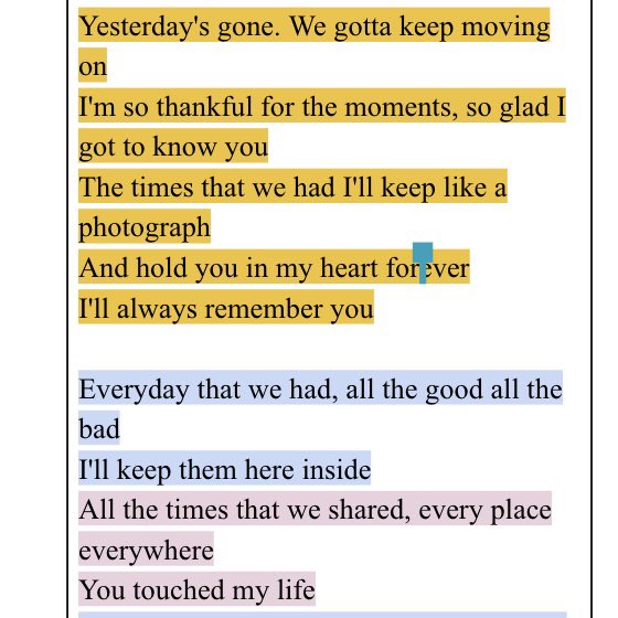 Govs2018's tweet photo. Updated Grad Song Lyrics💜😈 https://t.co/QmXGuD9wMw