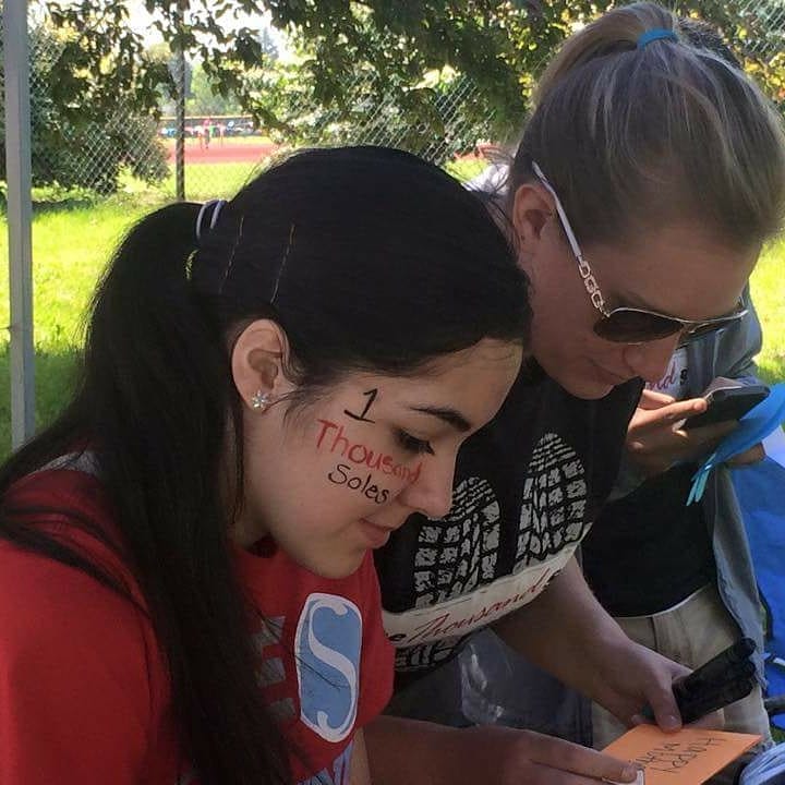SKTeens's tweet photo. See you Saturday at the Country Kids Relays!  Look for our booth offering a craft for young ones. Drop off shoes, socks and laces in our 1000 SOLES bins too. https://t.co/FPSDNdtEqS