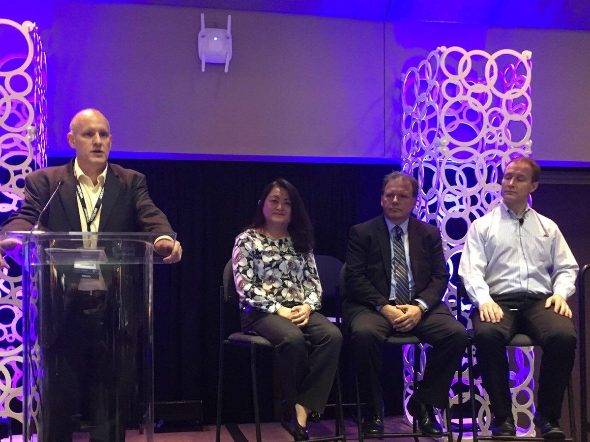 dhsscitech's tweet photo. Today at #IoTWorld S&T’s Douglas Maughan & partners @SecureKey @bastillenet @factom discuss how @dhsscitech is working with #industry to build resiliency and to ensure future innovations are designed with security, trust, & identity capabilities at the beginning. https://t.co/XDGxxKGzSZ