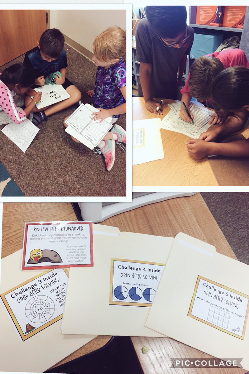 MrsKnowles_3rd's tweet photo. Ss used all they learned in Math this year to solve a series of challenges to escape from Emoji Island 🌴 #HospLearns #ilovegroupchallenges https://t.co/1SRYwfLGPr