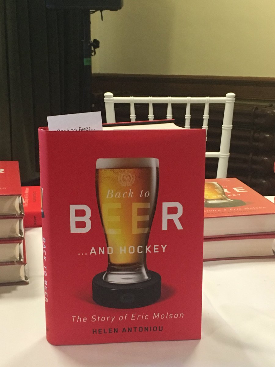 Kathleen_Weil's tweet photo. Très beau lancement au Centre Morrin du livre Le retour à la bière, l’histoire d’Eric Molson. Félicitations @AntoniouMolson. Bien hâte de le lire! #polqc https://t.co/JXH30LJ0K7