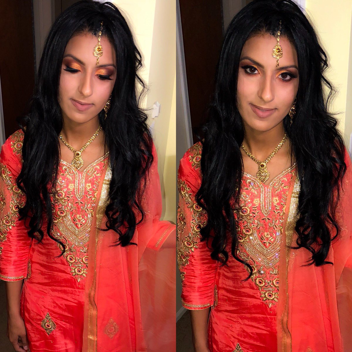 This makeup was by far my fav to do 😍😍😍😍 #indianwedding #indianmakeup #indianglam
