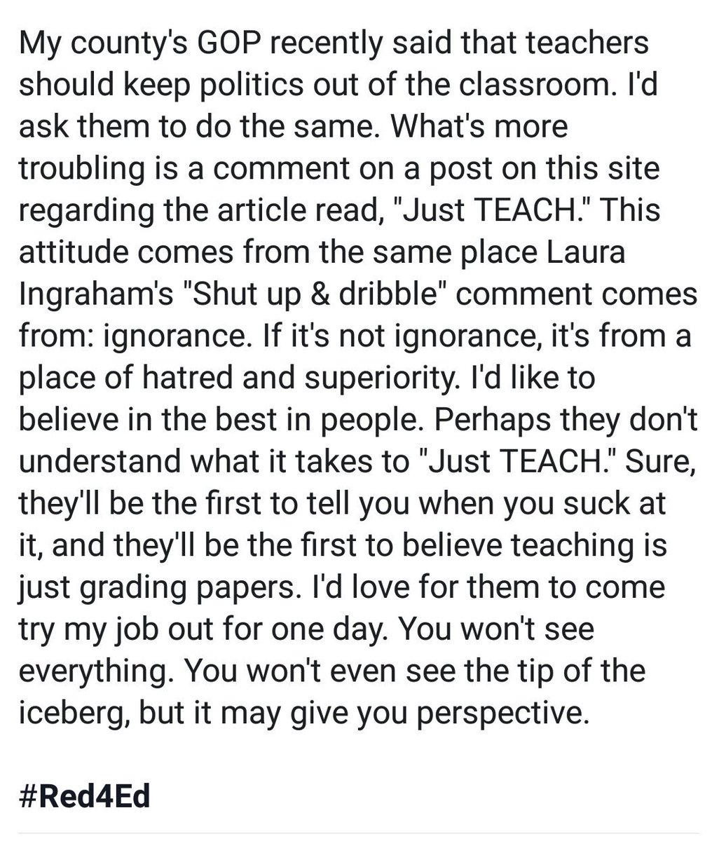 I needed more than 240 characters. #Red4Ed