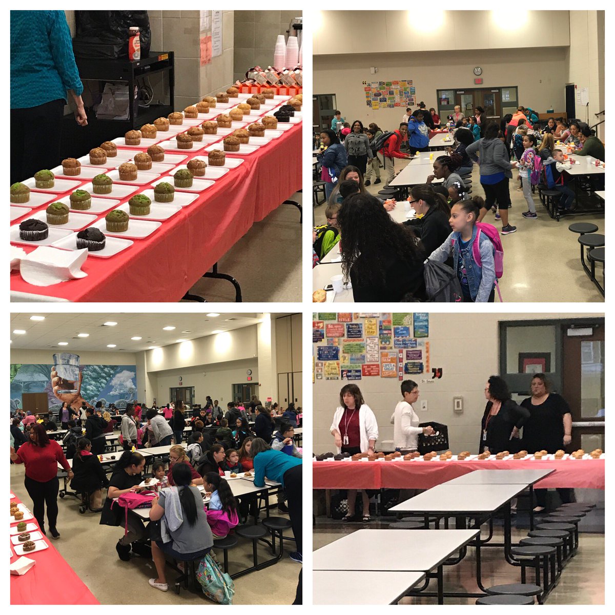 ABHRostek's tweet photo. Millmont's Muffins with Mom event was a success! Thank you to all the positive female figures in our students' lives!  @RDGschools @jayv3rd https://t.co/HUvwdX8KJg
