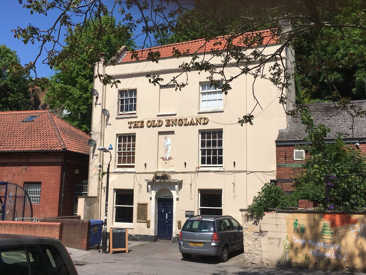 The Old England pub in Montpellier is believed to be the only British pub to feature full sized cricket nets. The originals were erected in Victorian times so cricketing and #Bristol legend W.G. Grace could have a place to simultaneously enjoy his joint passions: cricket &amp; booze.