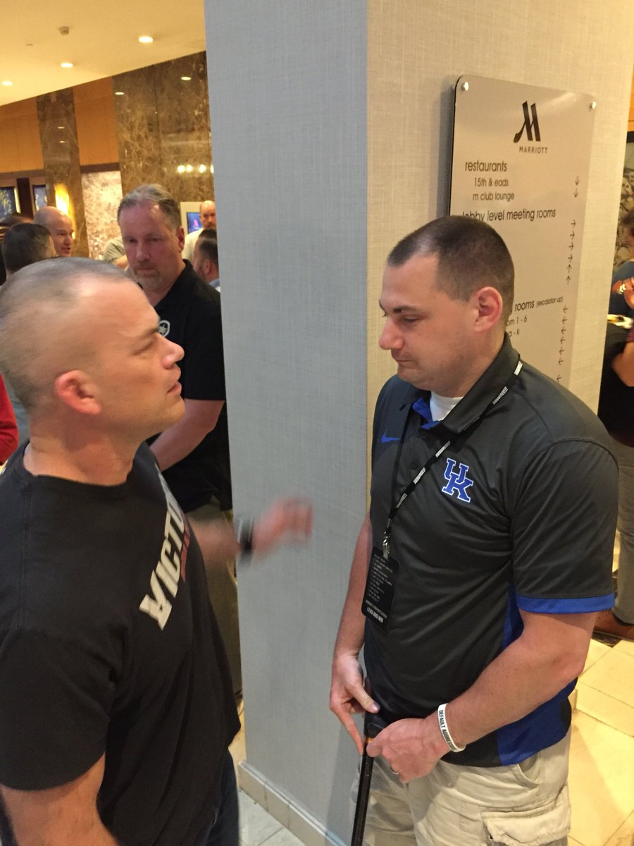 bigpapapump81's tweet photo. The great @bionikmatt5 with the great @jockowillink . #WarriorStuff https://t.co/66TLOiQmp5