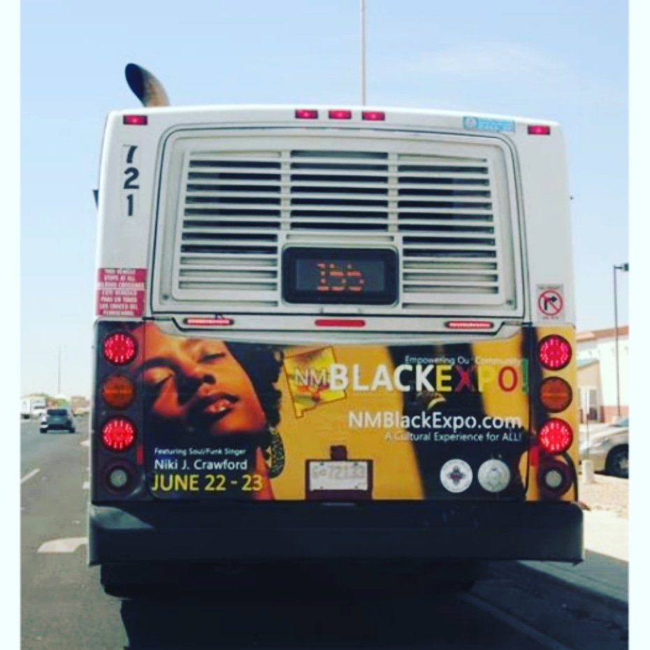NikiJCrawford's tweet photo. Wow! Albuquerque, New Mexico!
Big Thanks to #nmblackexpo2018 and @wwwfamoushiphop for all the LOVE!
#nikijcrawford #albuquerque #nmblackexpo2018 #mybigfaceisonthebuses #blackgirlsrock #soulmusic #rock #funk #newrecord #isingfrommysoul #soblessed #thesecondtruth https://t.co/ForCNBnPsR