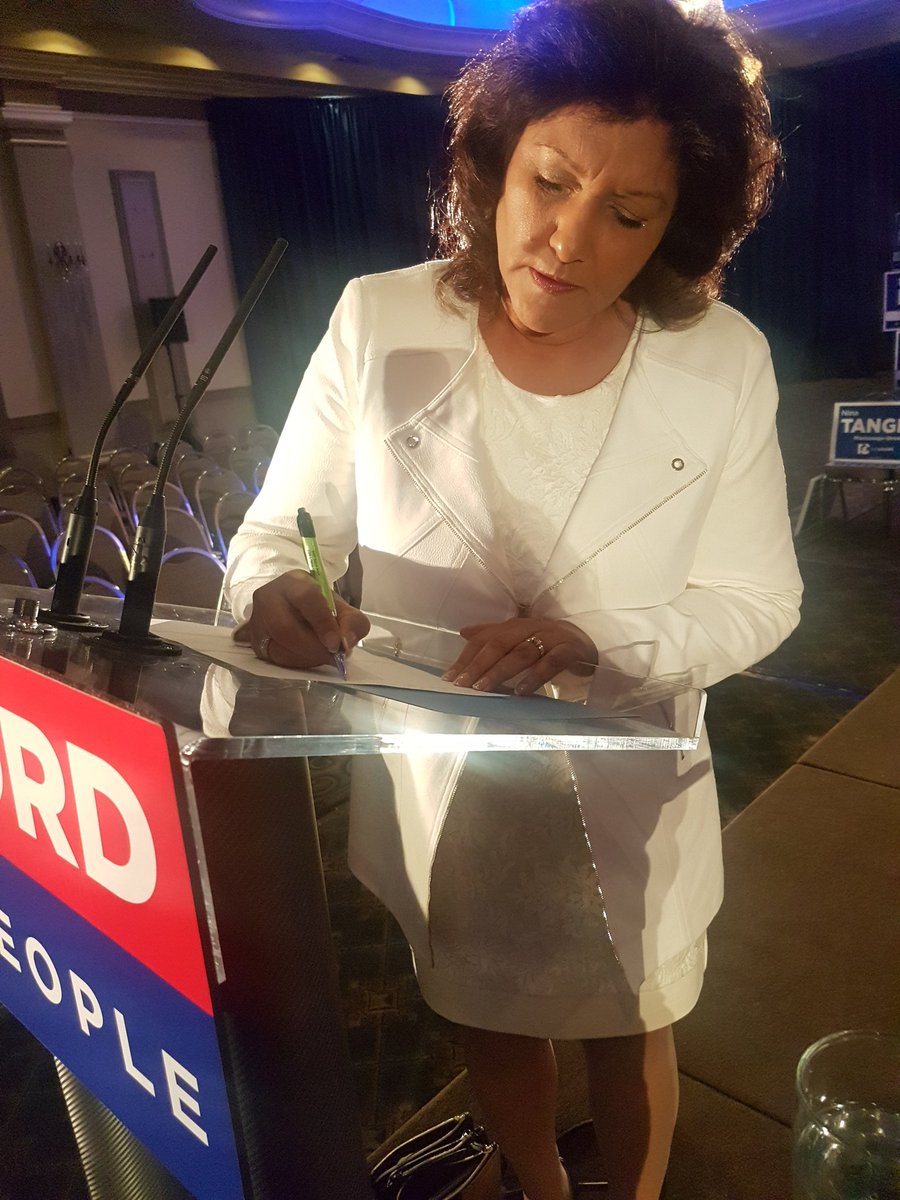 ninatangri's tweet photo. Getting ready for #FordNation arrival at the Mississauga Convention Center for #PCPO Rally. The crowd is buzzing with excitement and eager for the #Pcpoldr. https://t.co/35SRjYFCWx