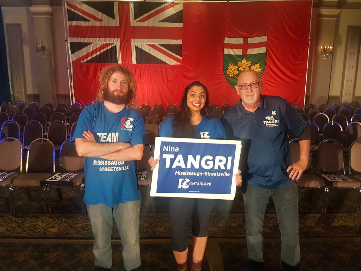 ninatangri's tweet photo. Getting ready for #FordNation arrival at the Mississauga Convention Center for #PCPO Rally. The crowd is buzzing with excitement and eager for the #Pcpoldr. https://t.co/35SRjYFCWx