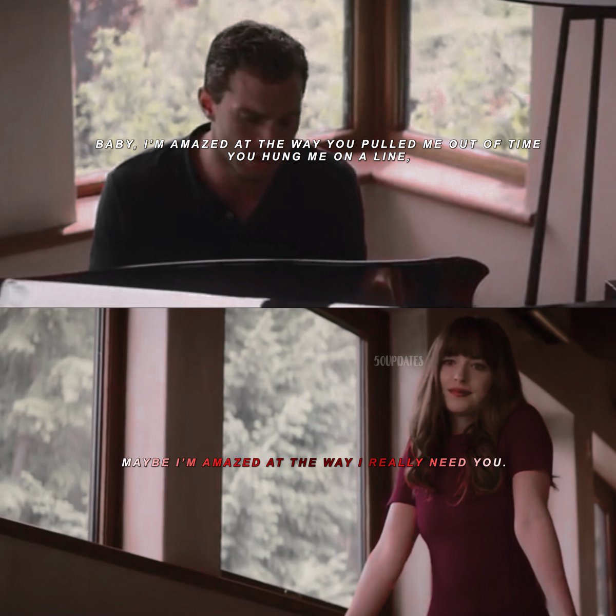 50Updates's tweet image. Maybe I’m Amazed - Jamie Dornan 🖤 #FiftyShadesFreed