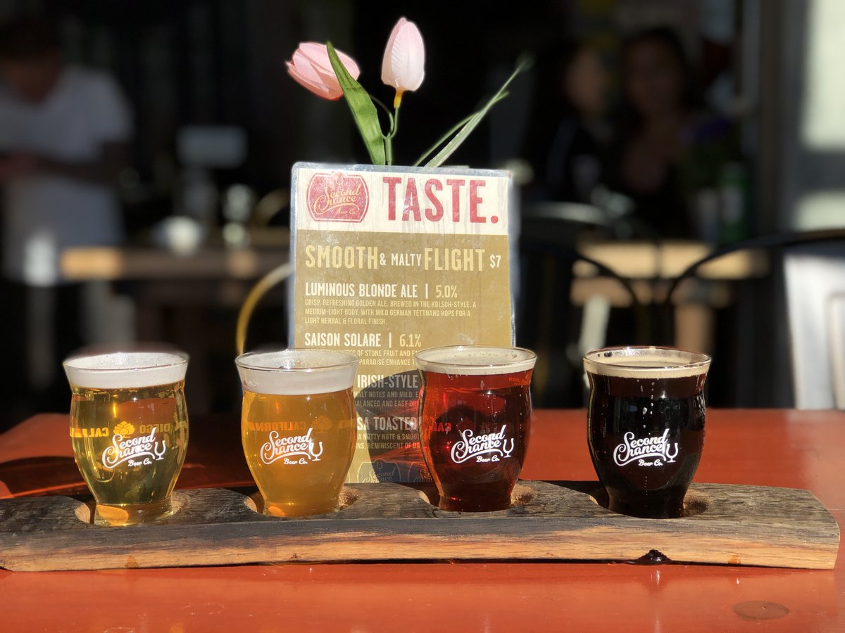 2ndChanceBeerCo's tweet photo. SPRING into your Wednesday night with one of our pre-selected taster flights! ๐
#flight #tasterflight #sdcraftbeer #sdbeer #northpark #sandiego https://t.co/CbGTRZWnvY