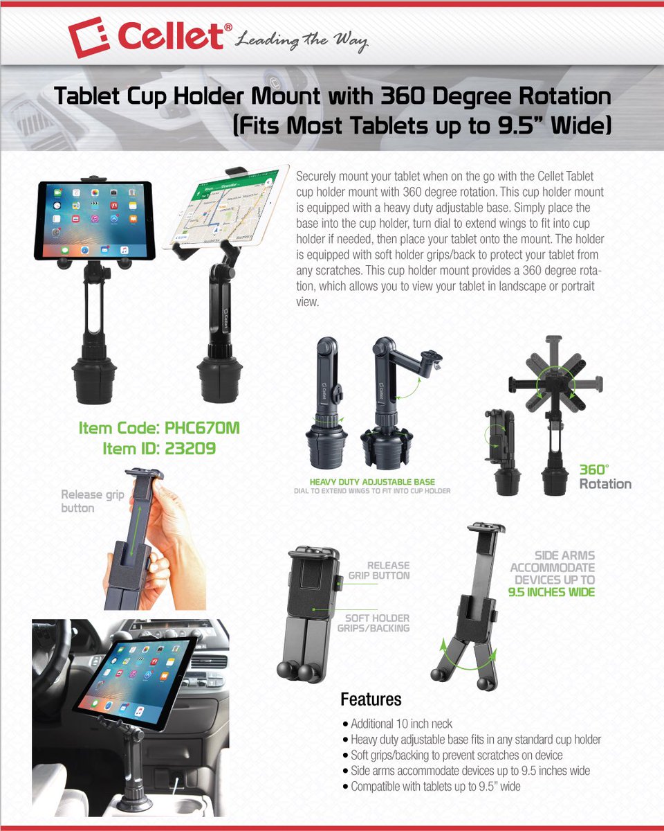 Go_Cellet's tweet image. Tablet Mount #GoCellet