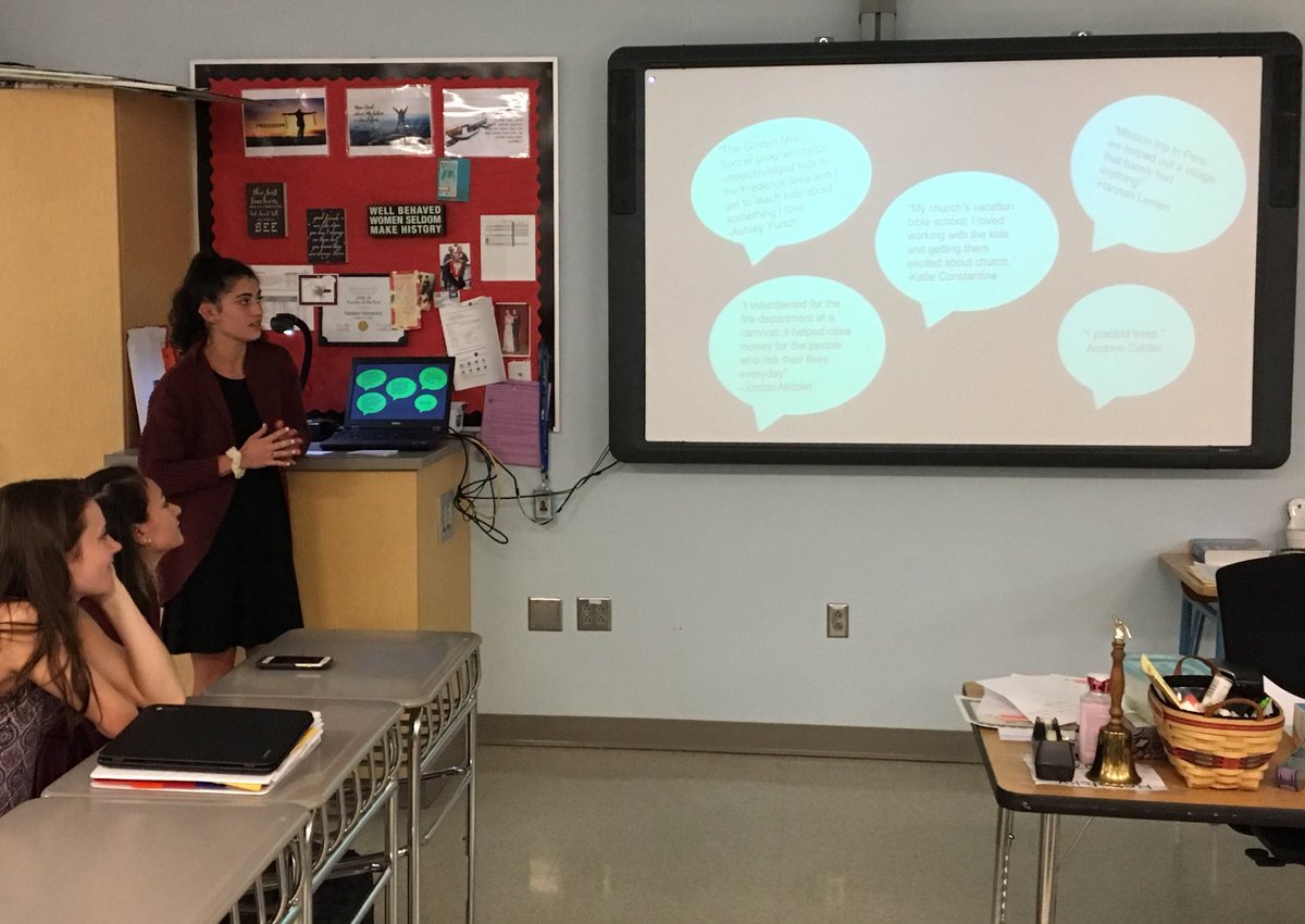 LancerEnglish's tweet image. Adriana D. describes the meaningful experiences that come from community service. @FCC_DualEnroll @LHSJournalism @FCPSMaryland