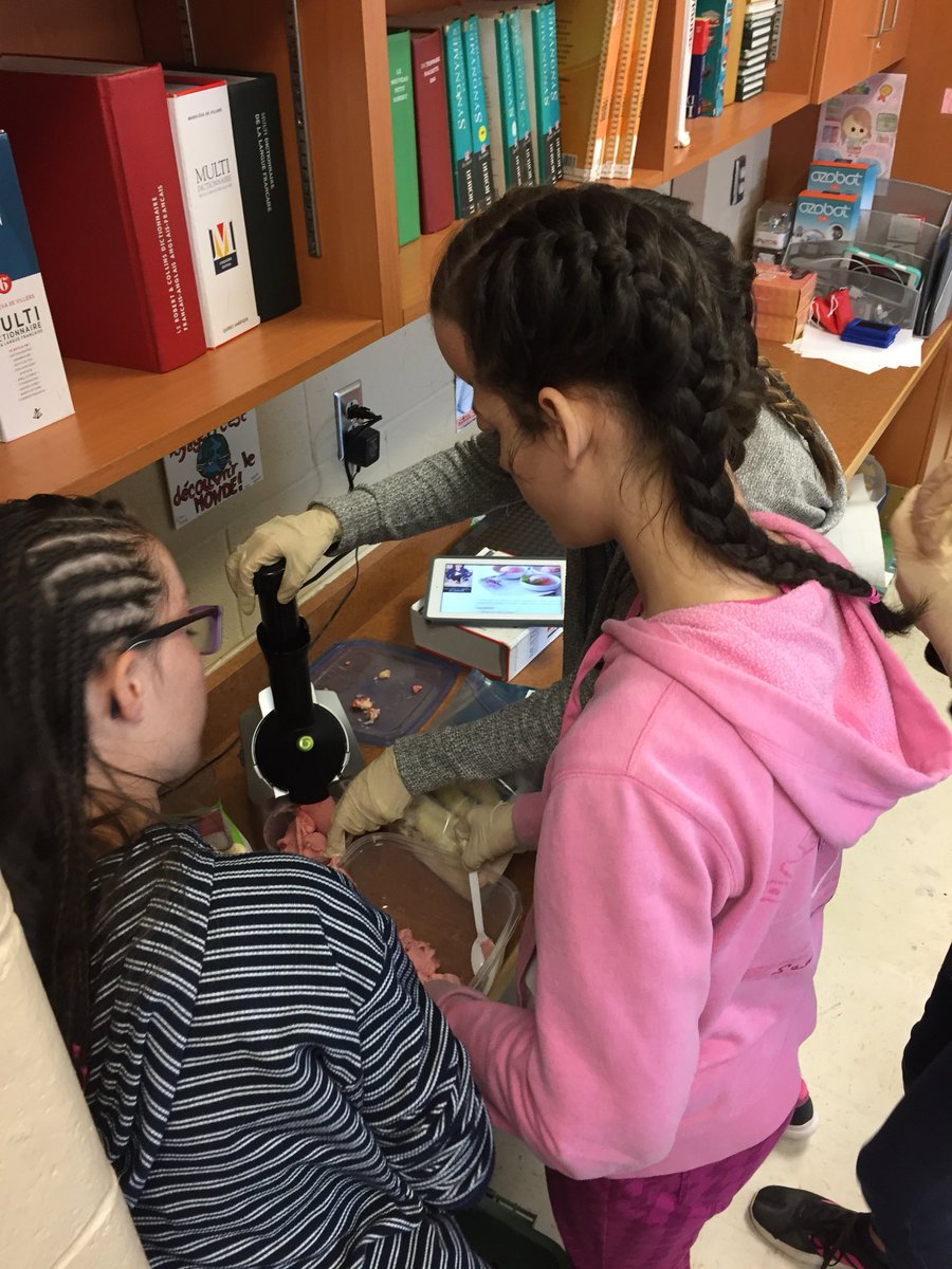 renduclos80's tweet photo. J’adore voir mes élèves en action grâce aux projets entrepreneuriaux. Yonanas, bombes de bain et sucettes glacées à vendre! #PAC #projetentrepreneurial @PACnb_org @EcoleLeMascaret #ecoleprototype #collaboration #travaildequipe https://t.co/b34EkgbU7y