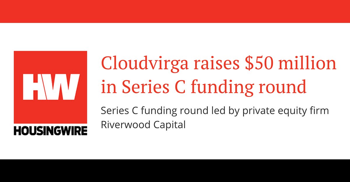 cloudvirga's tweet image. @cloudvirga is thrilled to have the support of Riverwood Capital and @upfrontvc as we help lenders achieve a TRUE digital mortgage experience and tackle skyrocketing loan costs. goo.gl/x4Le4S (source: @HousingWire)