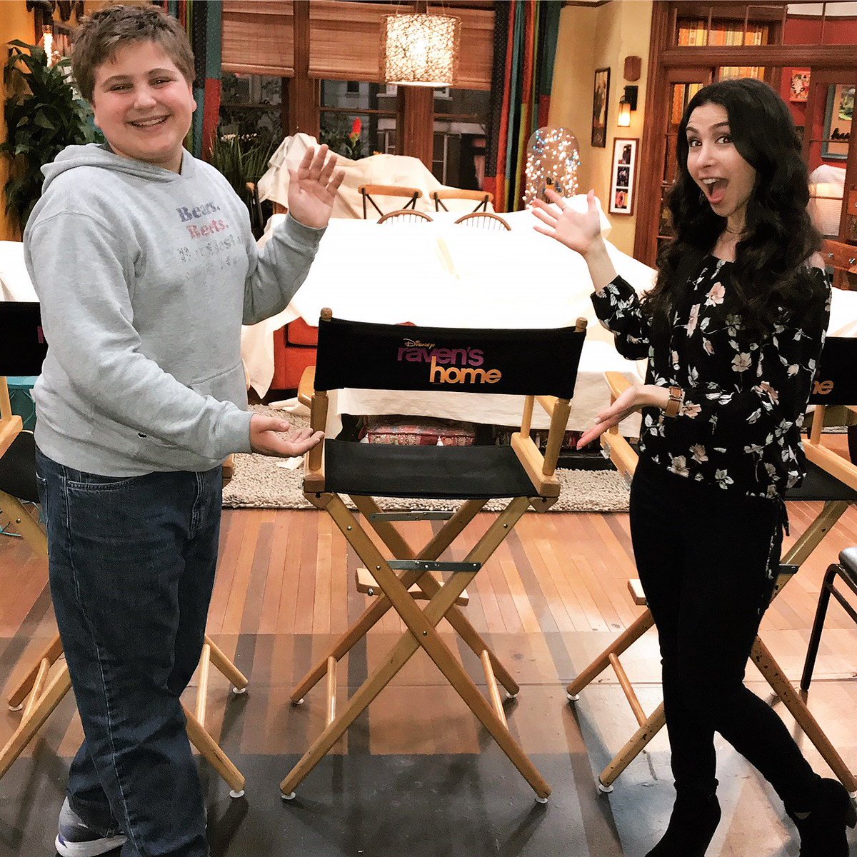Had a blast visiting @N8YBlaiwes on set for @RavensHome!!! We're all so proud of you, Nathan! Season 2 premieres on Monday June 25th on the Disney Channel! @DisneyChannel #DisneyChannel #RavensHome #Season2 #Youthactor #TV #setvisit #hollywood