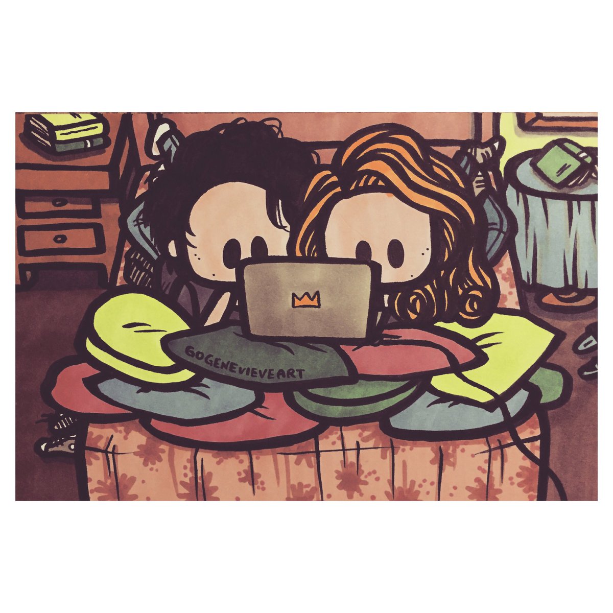 gogenevieve's tweet photo. Here's another one of your requests: #Bughead in Betty's room, hanging out/ watching Netflix 💙 #BetterforBugheadinS3 #bugheadwishlist #bugheadart #bugheadedit #bugheadau #riverdale https://t.co/NHKTaPps6A