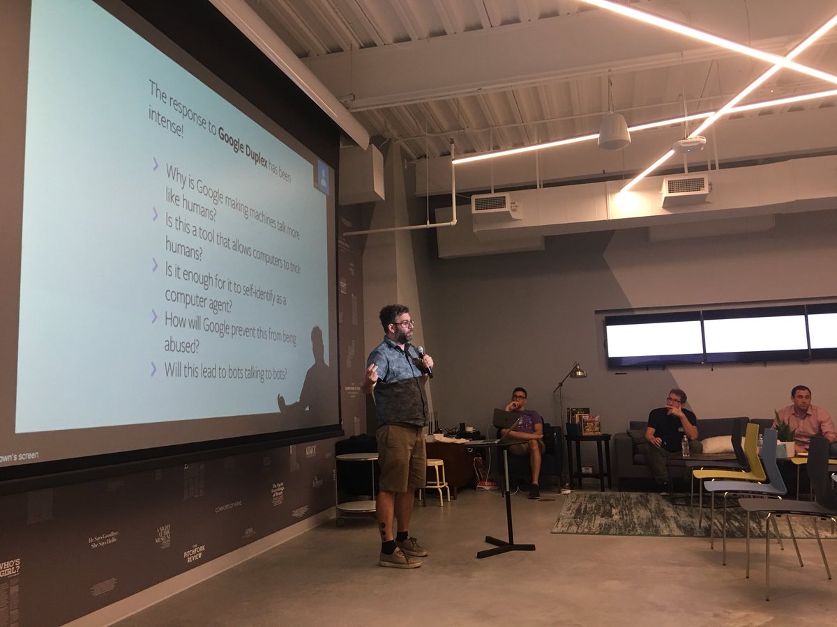 TalkabotConf's tweet photo. @benbrown giving bot world news updates since our last meetup. #Talkabot https://t.co/DAuTphEo46