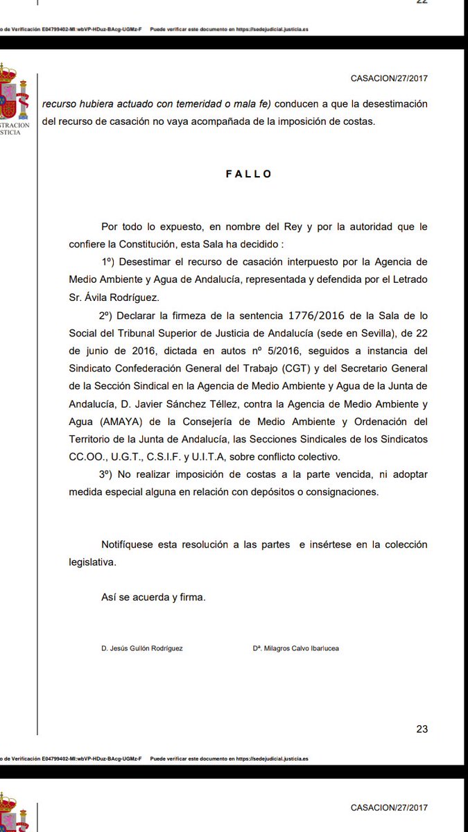 javibotin's tweet photo. VALORACION DE CGT DE LA SENTENCIA DE LA SALA DE LO SOCIAL DEL TRIBUNAL SUPREMO QUE AFECTA A 3000 TRABAJADOR@ JUNTA DE ANDALUCIA.

RUEDA DE PRENSA

Jueves,  17 de mayo 2018, 11h, en el local de CGT Sevilla, C/ Alfonso XII,se informará públicamente de la sentencia obtenida por CGT. https://t.co/G2yGfMN0pu