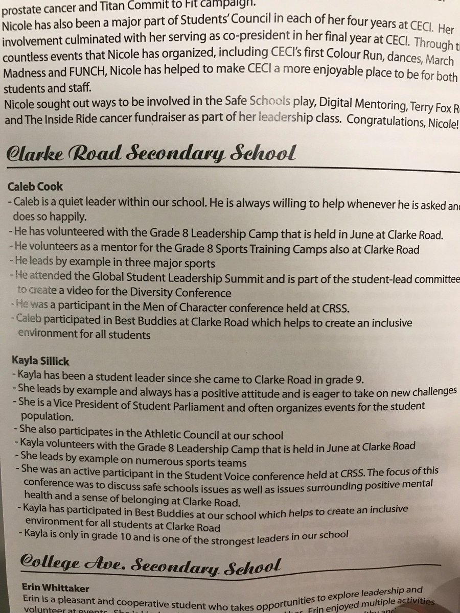 MarciPluss's tweet image. So proud of these kids! Kayla and Caleb were recognized tonight as @clarkeroad winners of the Culture for Learning Award. #reptheroad