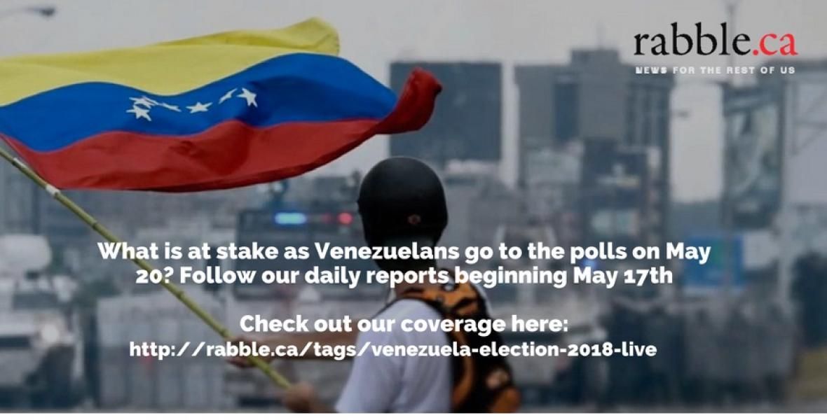 rabbleca's tweet photo. Mainstream media coverage of the Venezuela election is misleading, so https://t.co/ZIUBAuI38Q is heading to Venezuela to report what is really happening in during the elections from May 17 to May 25. Follow us for daily coverage. | #VenezuelaVotaEl20M https://t.co/65bJhPW9Xp https://t.co/IFqeyfE19k