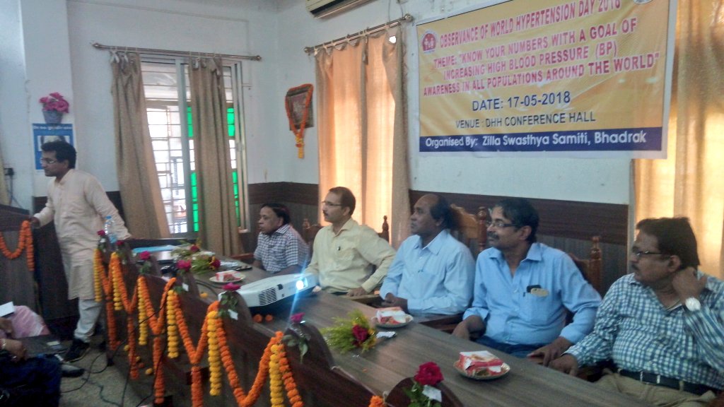NHMBhadrak's tweet photo. #WorldHypertensionDay observation at DHH Bhadrak on 17/05/2018 with the chairmanship of @AdmBhadrak @CdmoBhadrak https://t.co/Op2XvHhzkZ
