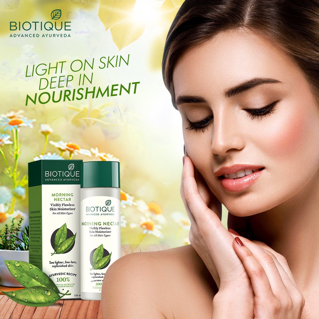 biotique bio morning nectar visibly flawless skin moisturizer