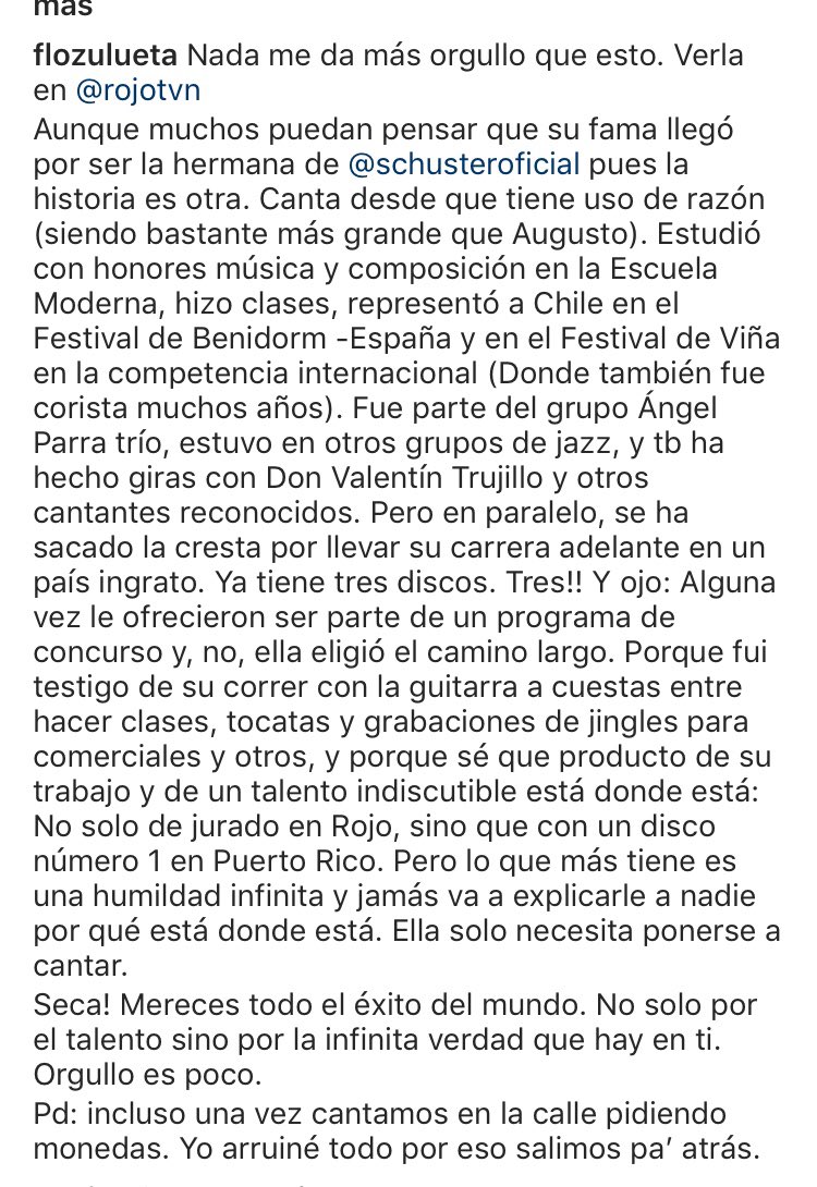 CataSchusterP's tweet photo. Dejo esto por aquí.... la ignorancia es el enemigo de la gente y el respeto del trabajo parte por ahí ...
Bellas palabras de mi @flozulueta para @ConsuSchuster #Rojo #ElColorDelTalento #OrgullosaEsPoco https://t.co/cvn9nlmirG