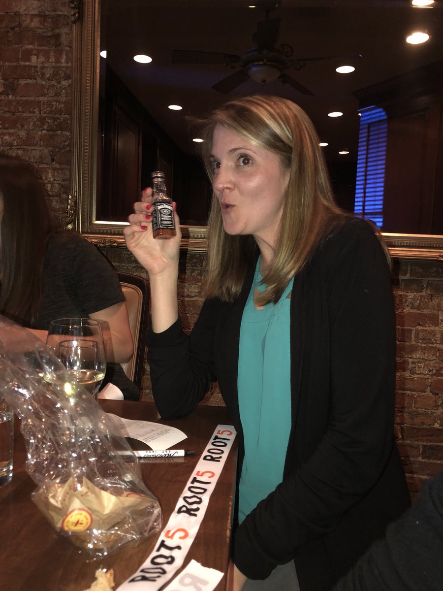 e_naulty's tweet photo. @the_cool_poole sipping on her whiskey shot to kick off the offsite!! @Epic2C #sohardcore #gettinglit https://t.co/nE6v7MdRlI