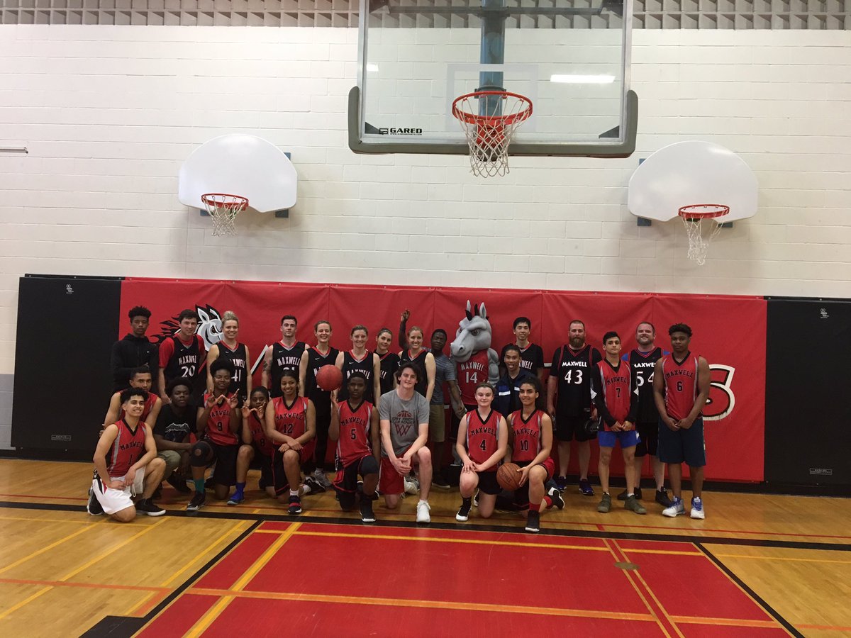 MHSSMustangs's tweet photo. Teachers lost by 2 points to the students today! Thank you to the organizers and to @DRPS for joining! #mustangspirit #basketball @MaxwellHeights @MaxwellHeightsS https://t.co/lFjdbs4CWV