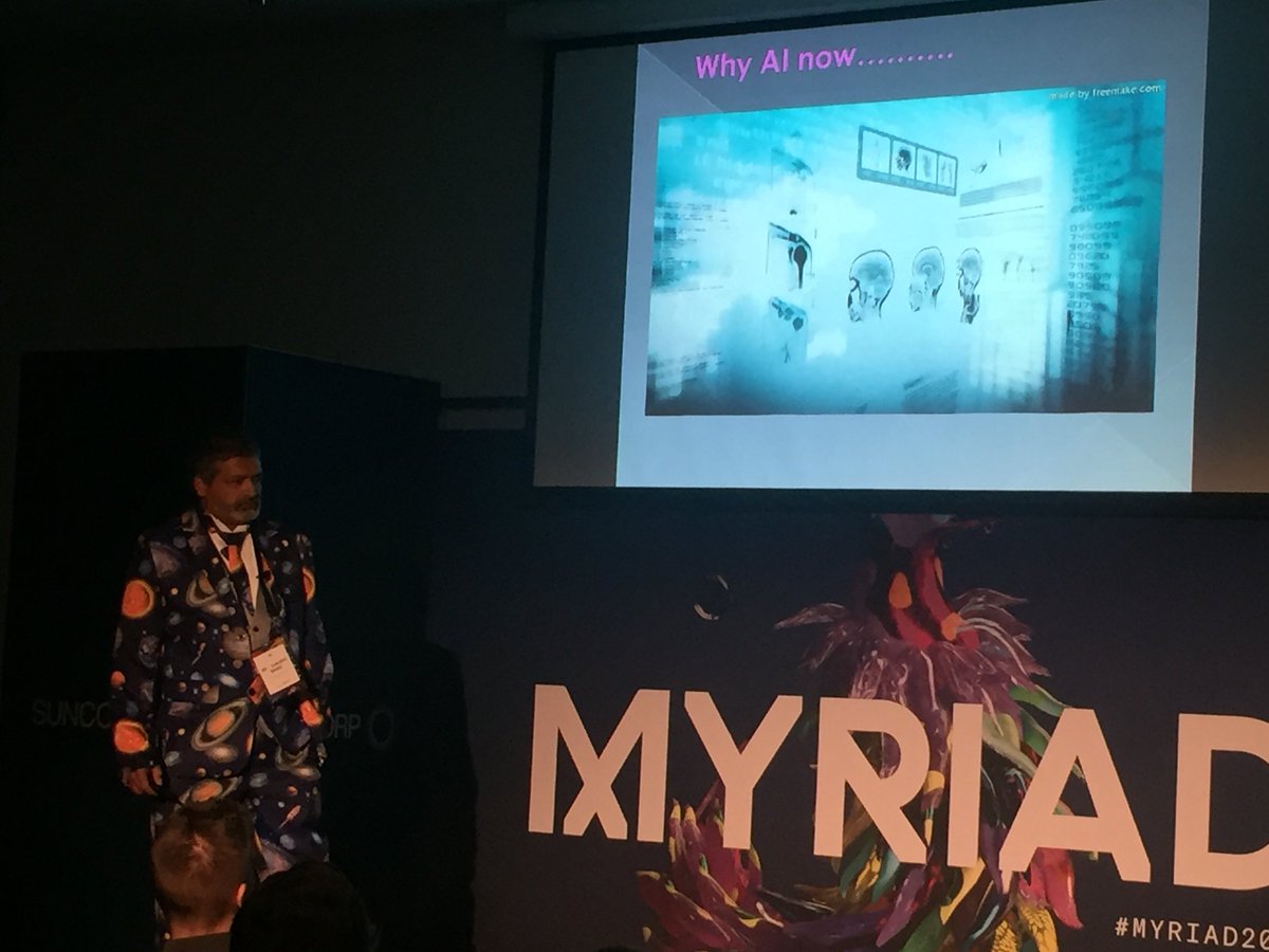 The advances of AI, AR and VR in medicine are phenomenal! The future of medicine is amazing! #MYRIAD2018 <a href="/bandis61/">Sanjeev Bandi</a> <a href="/SplitSpaces/">Split Spaces</a>