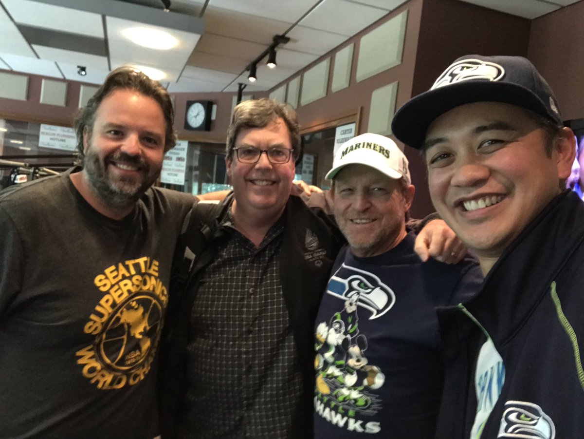 NorbCam's tweet image. Specia thanks to @JasonPuckett20 and @gasman206 for having me and Mark Collins on the Puck &amp;amp; Gas Show! #HawkFest #gohawks @seahawks #seahawks
