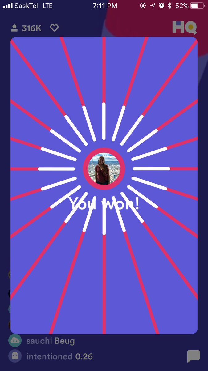 adavidowich16's tweet photo. Won my second @hqtrivia a whole whopping $0.26!!!!! Woooooo!! 🤗 https://t.co/VnP3NxsA2p