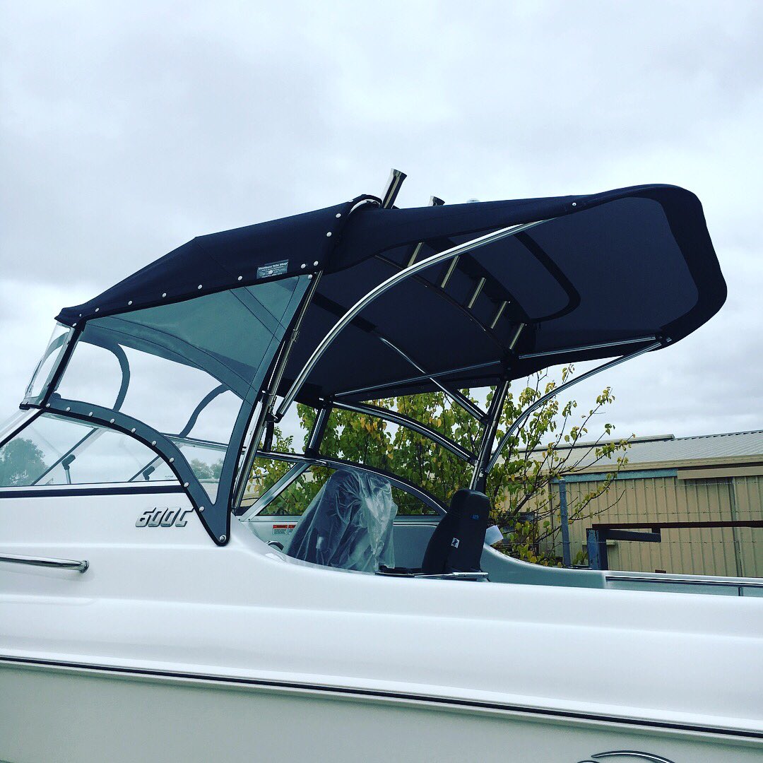 Southern Trim Shop on X: Bimini top, duck bill extension, front clear &  side curtains fitted to a stainless steel rod holder on a @northbankboats # biminitop #southerntrimshop #frontclear #boats #boating #sidecurtains  #fishingboats #