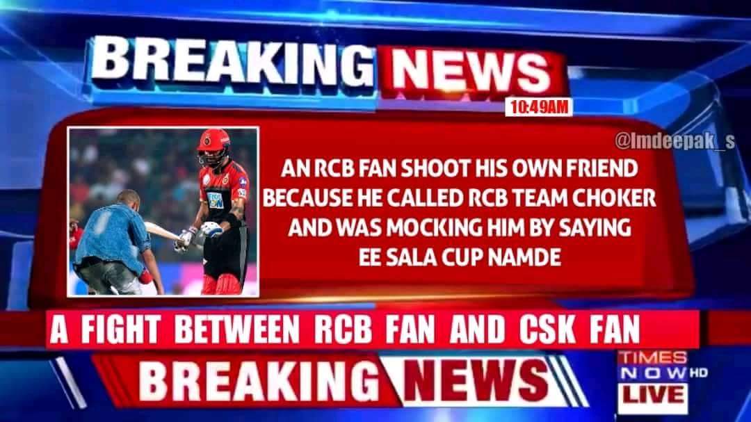 Ansh_MSDian's tweet image. Think Thrice Before Trolling RCB fan. 
#SelfNote