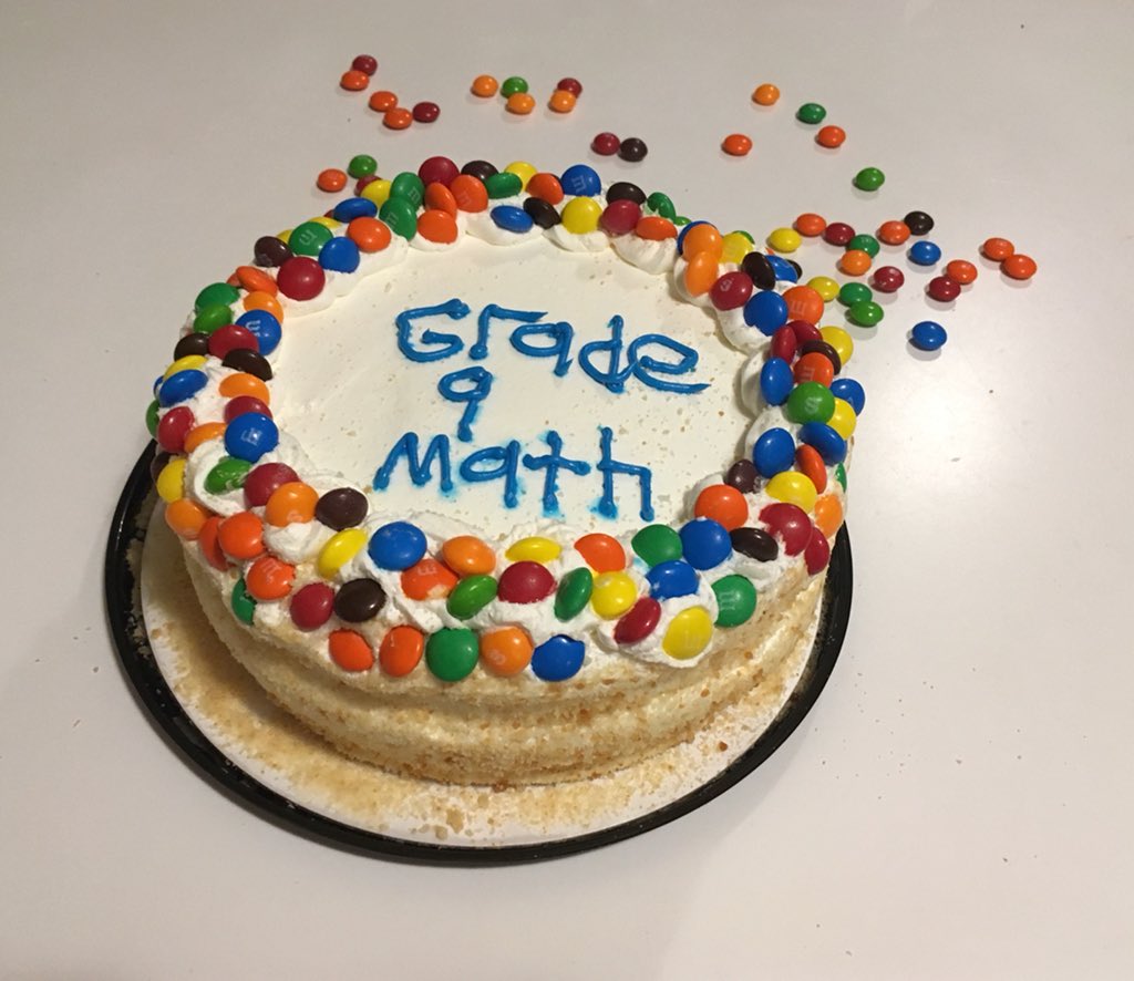 TristanNuyens's tweet photo. Tomorrow is the CAKE AUCTION at @MotherTeresaHS 🎂🎂🎂🎂🎂🎂🎂 don’t forget your fork! 🍴 🍰 @jmcoprez @BusinessBuzzMT @PeaceDaly @LcMths The Grade 9s sure do love their math class!! ❤️➕➗〰️✖️➖❤️ #ocsbmath #ThinkSMT #cake #auction #smarties #skittles #thehumanity! https://t.co/twNsEdxORo