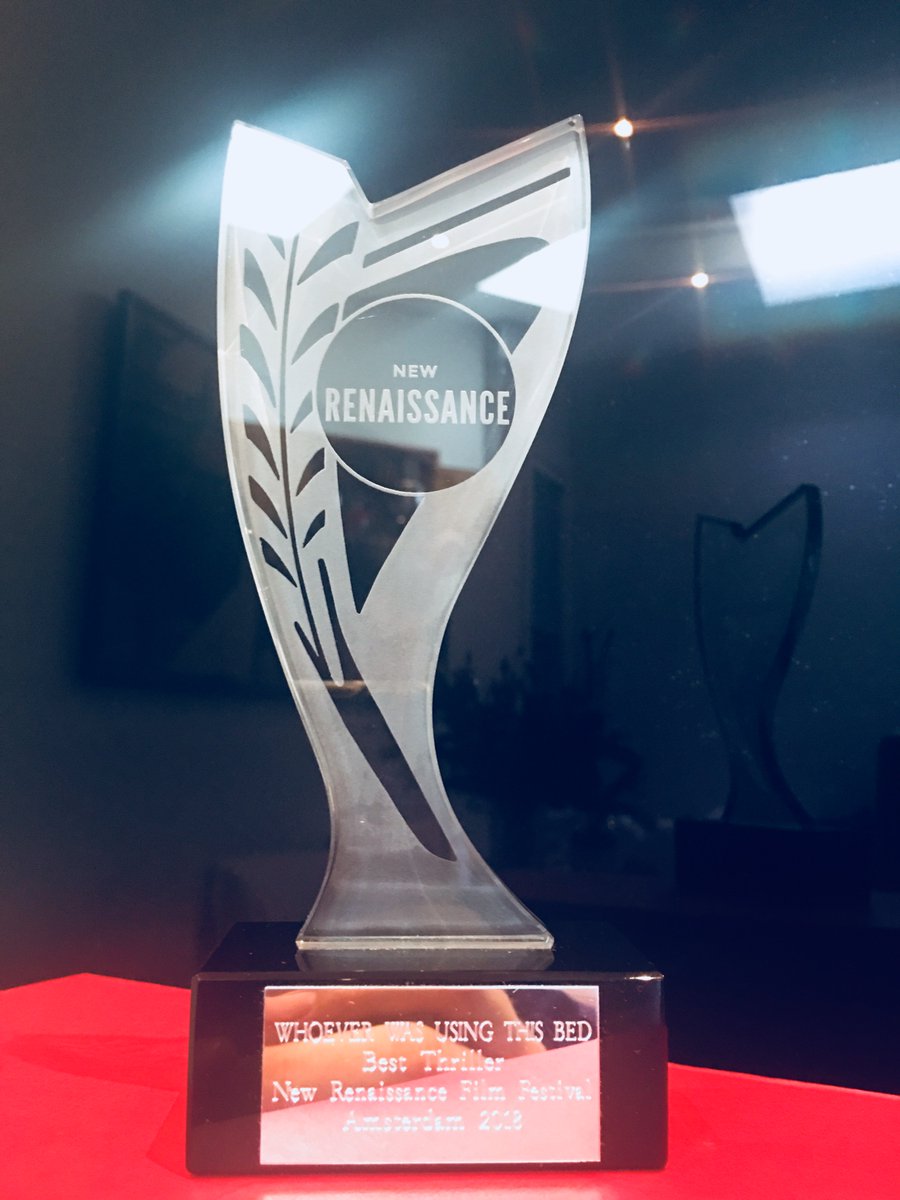 UsingThisBed's tweet photo. @UsingThisBed
WINNER - Best Thriller - #NewRenaissanceFilmFestival - #Amsterdam 2018

#WhoeverWasUsingThisBed #BestThriller @NRFFest @Radha_Mitchell @JeanMarc_Barr @JaneBirkin3 @RaymondCarver https://t.co/ZSxc3lp3oI