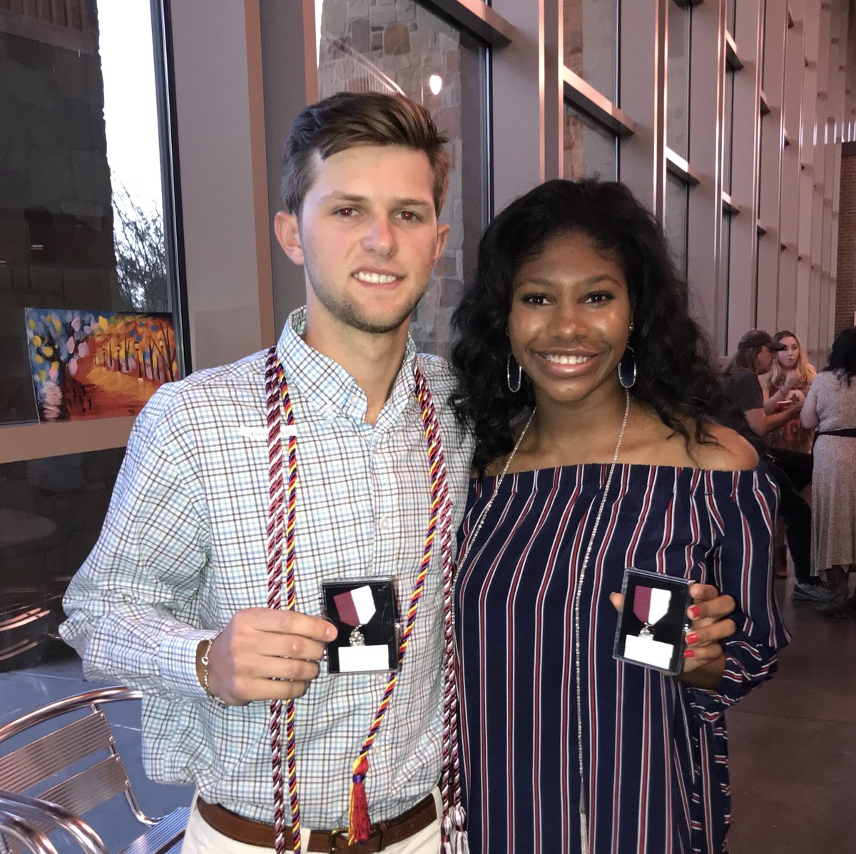 Congratulations to Peniah Waites, 2018 BHS Outstanding Female Athlete, and Cody Vinklarek, 2018 BHS Outstanding Male Athlete! 
@PeniahWaites 
<a href="/CodyVinklarek20/">code</a> 
<a href="/bisdathletics/">Bastrop ISD Athletics</a>