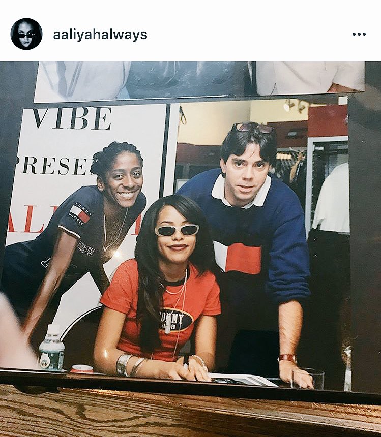 aaliyah's tweet photo. Enjoy these aaliyah rares #TeamAaliyah courtesy of Andy Hilfiger https://t.co/n08fDZmrCS