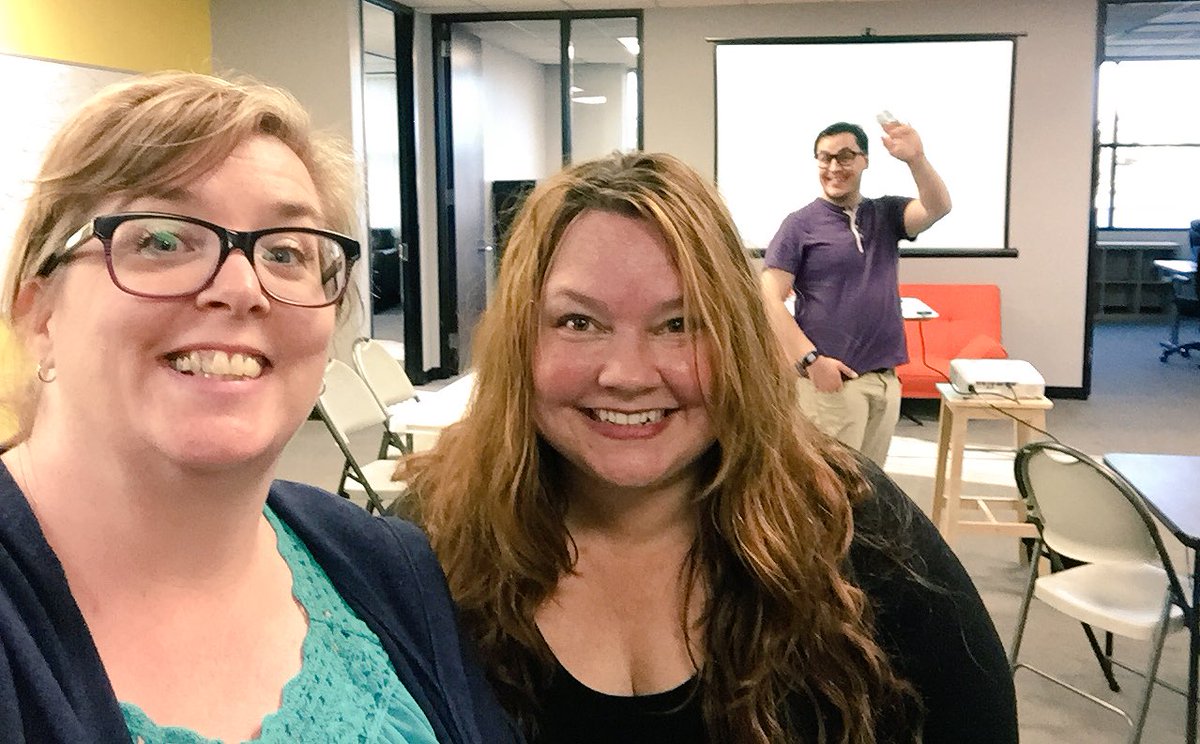 BridgetMWillard's tweet photo. Ready for @postphotos to teach on Git for @WomenWhoWP with @JenBlogs4U #OCWP https://t.co/MTncrbyPu7