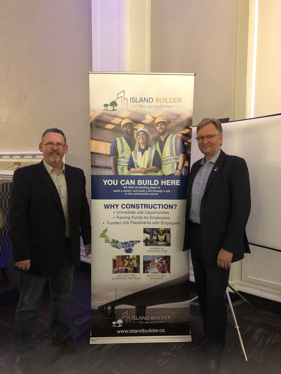MaryVanBuren's tweet photo. @ConstructionCAN big thanks to #constructionassociation of #pei and #pei #roadbuildersassociation for inviting us to talk about opportunities for collaboration in #construction https://t.co/iTgWpUj0O9