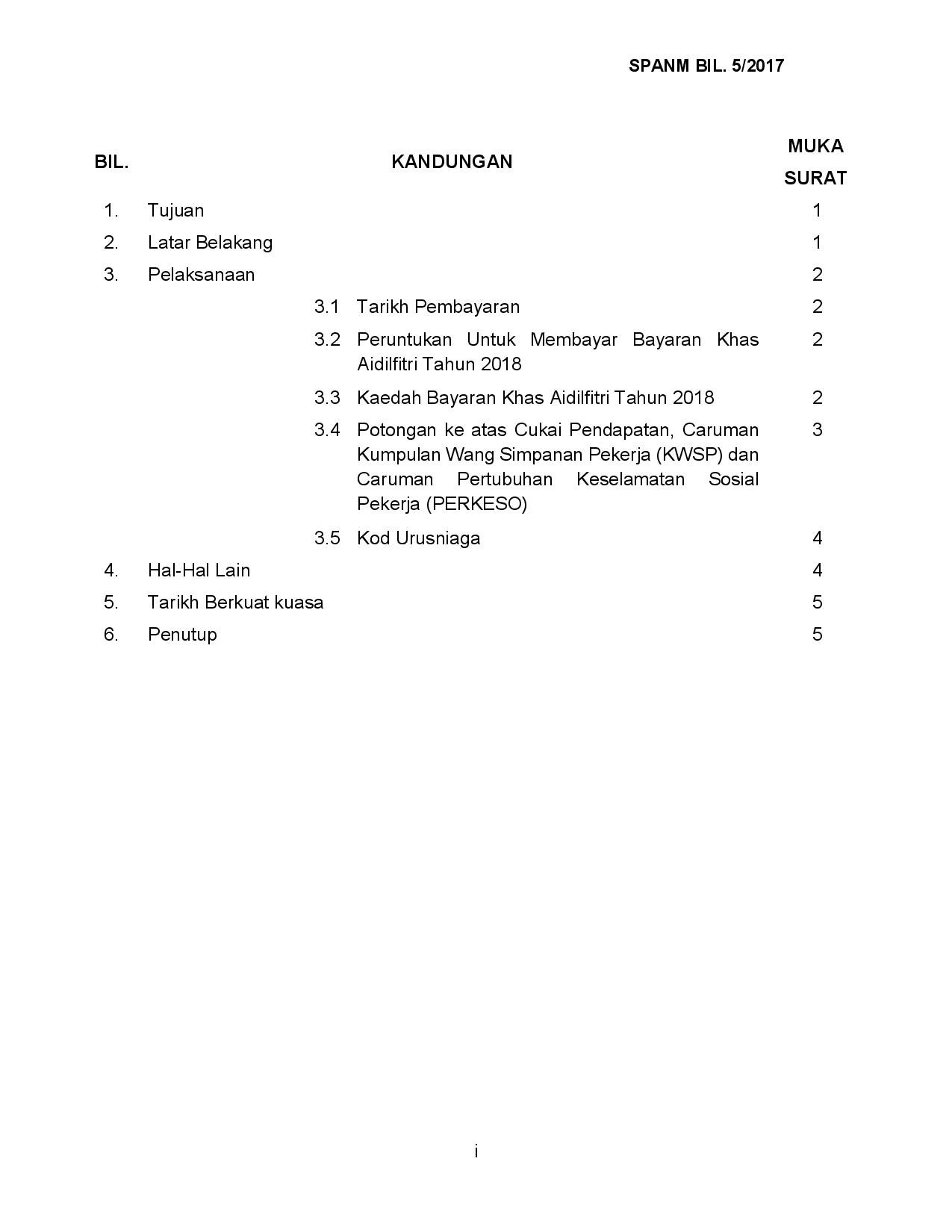 Surat Mof Julai 2018