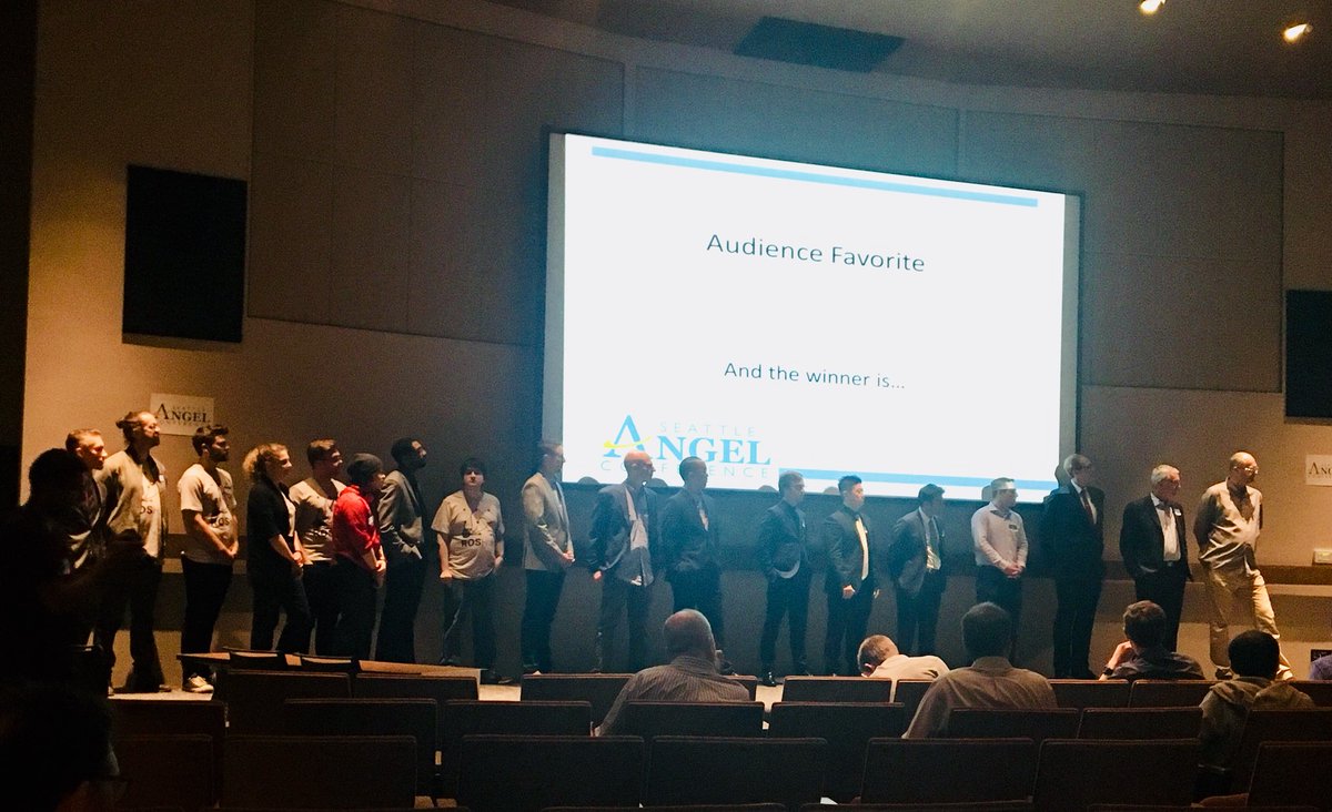 <a href="/nwangelconf/">nwangelconf</a> SAC XIII wrote 2 checks today, congrats @SentinelHCare @nanosurfacebio. Audience vote went to <a href="/meds_for_all/">MedsForAllHealth</a>. 6 great pitches including <a href="/roshubio/">roshub</a> @MDmetrix @Fizikl1, winners all! Thx <a href="/sechrest/">John Sechrest</a> &amp; team for organizing #seattlestartups #seattleangels