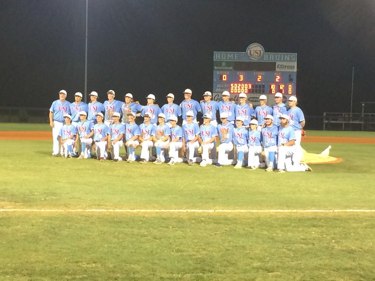 Congrats to the baseball team on a return trip to the state tournament! Go Bruins! #USJ #Bruins