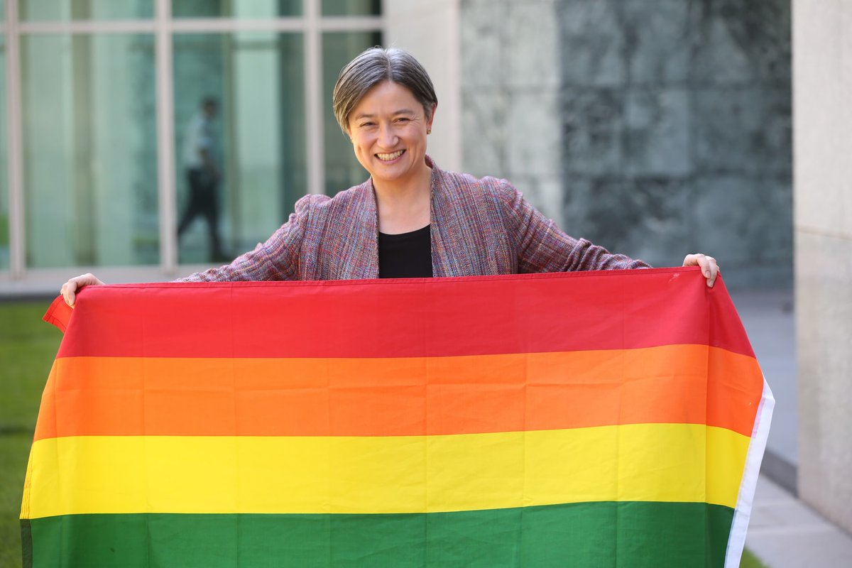 SenatorWong's tweet photo. #IDAHOBIT International Day Against Homophobia, Transphobia and Biphobia – a day to stand with the LGBTIQ community, to stand up for inclusion and diversity and to ensure everyone is made to feel welcome. https://t.co/N4HjiPjdcj