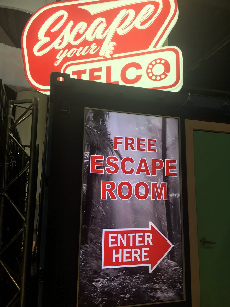 smbdig's tweet photo. Can you ESCAPE? Get down to the @maxotel stand to escape the room and escape your telco #CeBITAus https://t.co/uyqOx4mSu8