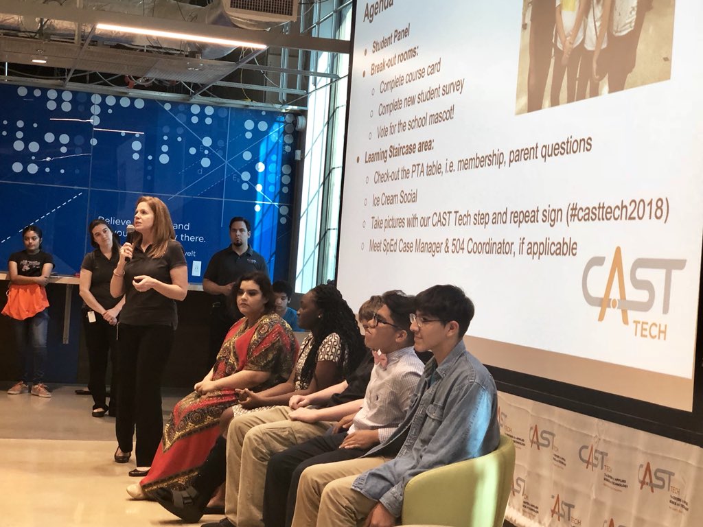 CoachTrevino9's tweet photo. What an amazing turnout we had for our incoming #freshman and #sophmores coming next year! We can’t wait for you to join our #trailblazing experiences @CASTtechSchool
@profewhalon
#casttech2018 #saisd #tech #Entrepreneur #StandingRoomOnly #fullhouse #realdreams #realfutures https://t.co/xdWfrDc0tA